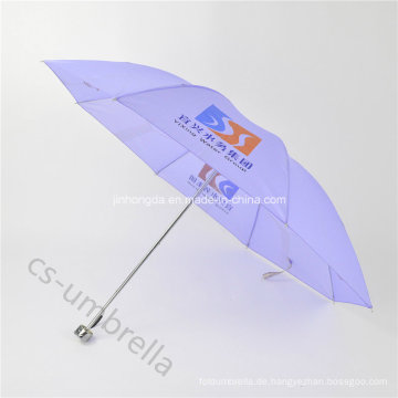 Günstige Licht lila Polyester Abdeckung 4 Falten Regenschirm (YS4F0004)